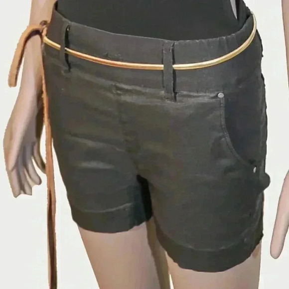 Boho Chic‎ Brown Gold Snake Leather Skinny Belt One Size Handmade Leather Belt